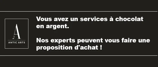 Estimation de la valeur des services à chocolat en argent