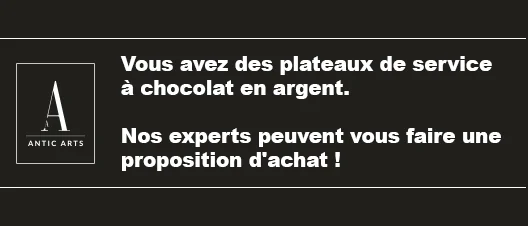 Plateau de service à chocolat en argent : Guide d'estimation et de vente