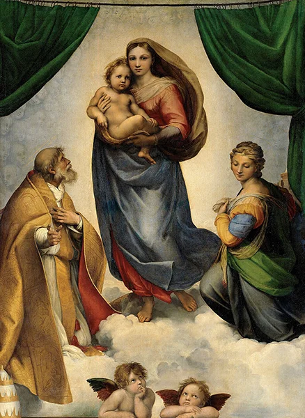 Madonna Sixtina Raphael, Public domain, via Wikimedia Commons