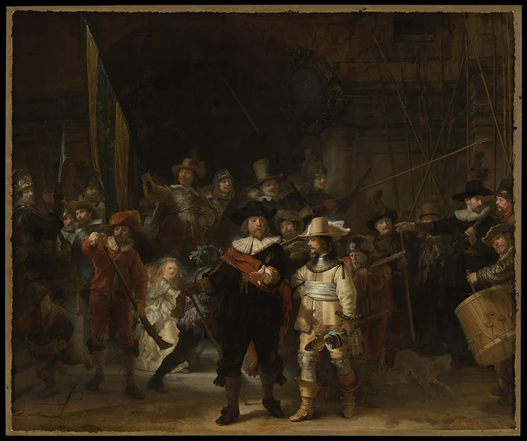 The Night Watch - Rembrandt, Public domain, via Wikimedia Commons